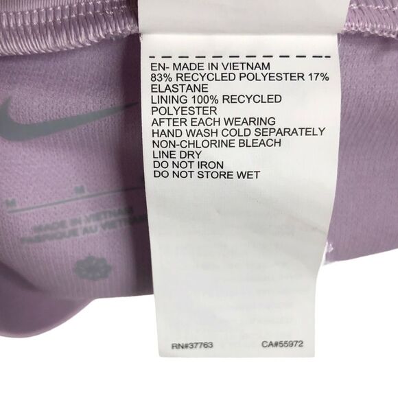 Nike Swimming Essentials high waist bikini bottoms in Lilac - Picture 8 of 8